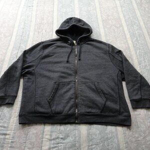 Ruff Hewn, Hooded Sweater Jacket, 3X, Heavyweight, Full Front Zipper